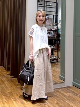「アイテム（トートバッグ）」を使った、aimiさん（レディース・156cm・30代）の夏コーディネート