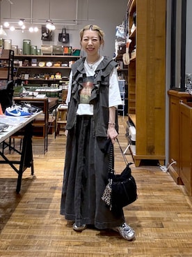 「アイテム（ベスト）」を使った、aimiさん（レディース・156cm・30代）の夏コーディネート