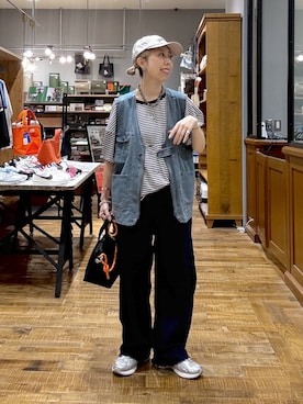 「アイテム（帽子）」を使った、aimiさん（レディース・156cm・30代）の夏コーディネート