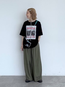 「アイテム（財布/小物）」を使った、aimiさん（レディース・156cm）の夏コーディネート