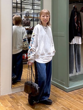 「アイテム（ボストンバッグ）」を使った、aimiさん（レディース・156cm・30代）の秋コーディネート