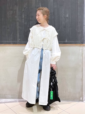 「アイテム（ワンピース/ドレス）」を使った、aimiさん（レディース・156cm・30代）の冬コーディネート