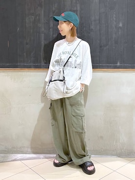 「アイテム（帽子）」を使った、aimiさん（レディース・156cm・30代）の夏コーディネート