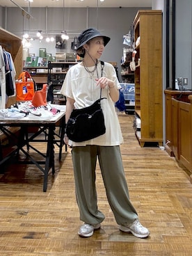 「アイテム（帽子）」を使った、aimiさん（レディース・156cm・30代）の夏コーディネート