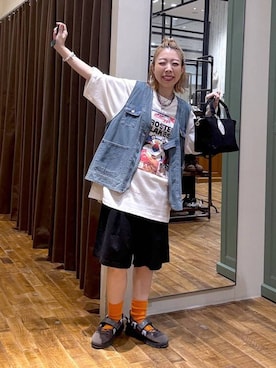 「アイテム（トートバッグ）」を使った、aimiさん（レディース・156cm・30代）の夏コーディネート
