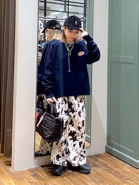 「アイテム（帽子）」を使った、aimiさん（レディース・156cm・40代）の秋コーディネート