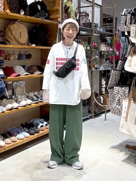 「niko and...（ニコアンド）のアイテム」を使った、aimiさん（レディース・156cm）の春コーディネート