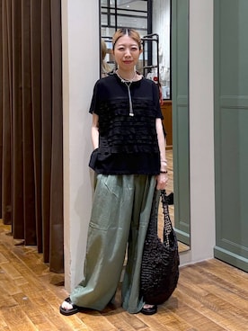 「アイテム（パンツ）」を使った、aimiさん（レディース・156cm・30代）の夏コーディネート