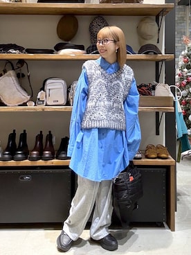 「アイテム（トートバッグ）」を使った、aimiさん（レディース・156cm・40代）の秋コーディネート