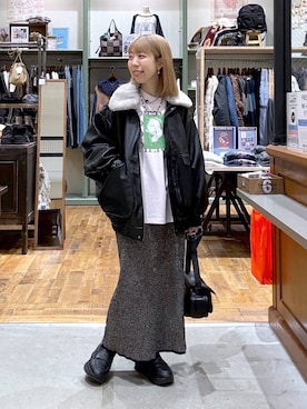 「アイテム（ブルゾン）」を使った、aimiさん（レディース・156cm・30代）の秋コーディネート