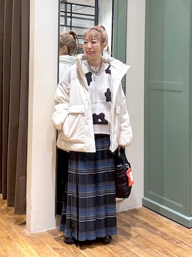 「niko and ...」｜「アイテム（ブルゾン）」を使った、aimiさん（レディース・156cm）の秋コーディネート