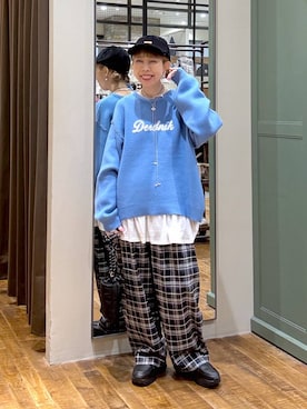 「niko and ...」｜「アイテム（キャップ）」を使った、aimiさん（レディース・156cm）の秋コーディネート