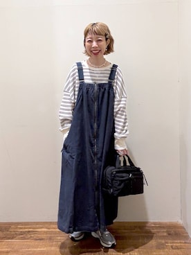 「POLO BCS（ポロ ビーシーエス）のアイテム」を使った、aimiさん（レディース・156cm）の秋コーディネート