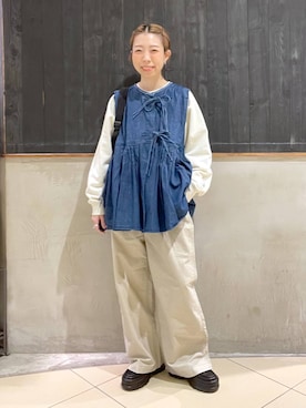 「アイテム（バックパック/リュック）」を使った、aimiさん（レディース・156cm）の春コーディネート