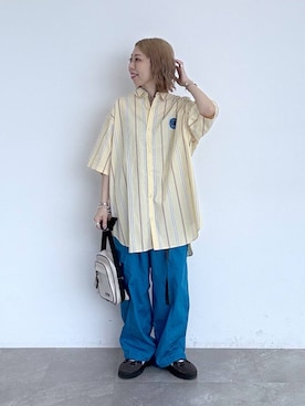 「アイテム（イエロー系）」を使った、aimiさん（レディース・156cm・30代）の夏コーディネート