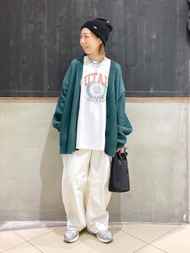 「アイテム（帽子）」を使った、aimiさん（レディース・156cm・30代）の秋コーディネート