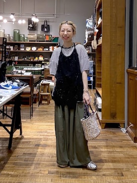 「アイテム（キャミソール）」を使った、aimiさん（レディース・156cm・30代）の夏コーディネート
