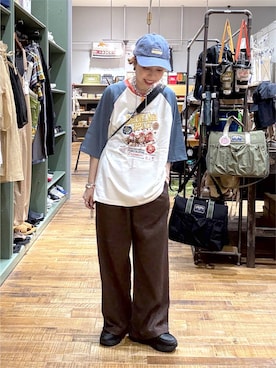 「niko and...（ニコアンド）のアイテム（その他パンツ）」を使った、aimiさん（レディース・156cm）の夏コーディネート