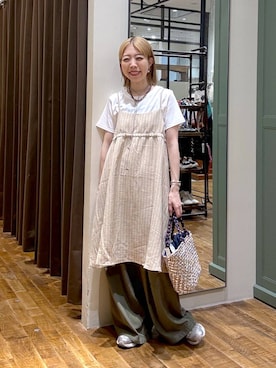 「アイテム（ワンピース）」を使った、aimiさん（レディース・156cm・30代）の夏コーディネート