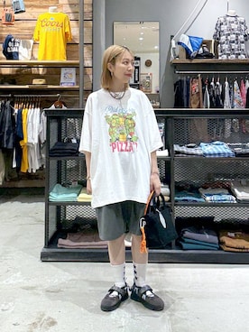 「アイテム（Tシャツ/カットソー）」を使った、aimiさん（レディース・156cm・30代）の夏コーディネート