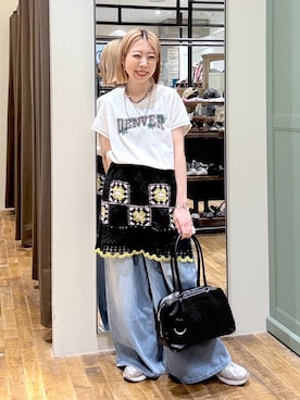 「WIGGLE WIGGLE（ウィグルウィグル）のアイテム」を使った、aimiさん（レディース・156cm）の夏コーディネート