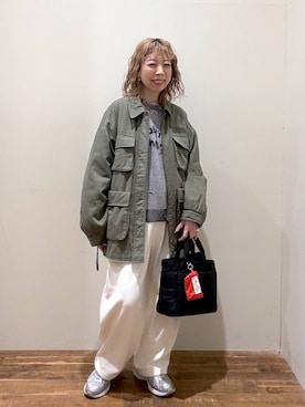 「アイテム（トートバッグ）」を使った、aimiさん（レディース・156cm・40代）の冬コーディネート