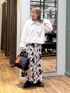 「アイテム（トートバッグ）」を使った、aimiさん（レディース・156cm・40代）の冬コーディネート