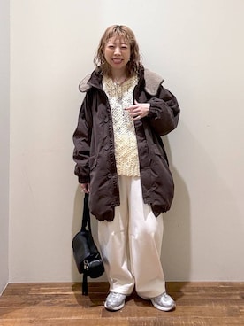 「アイテム（ブルゾン）」を使った、aimiさん（レディース・156cm・30代）の冬コーディネート