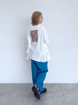 「カラーパンツ」｜aimiさん（レディース・156cm）の夏コーディネート