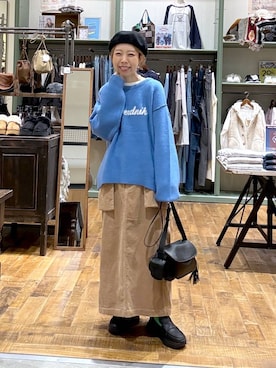 「アイテム（ハンチング/ベレー帽）」を使った、aimiさん（レディース・156cm・40代）の冬コーディネート