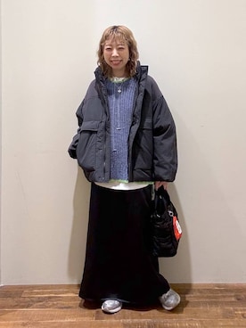 「niko and ...」｜「アイテム（ブルゾン）」を使った、aimiさん（レディース・156cm）の冬コーディネート