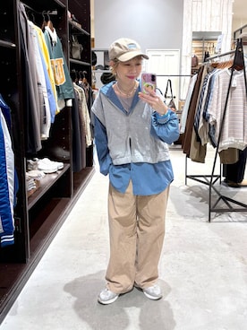 「niko and...（ニコアンド）のアイテム」を使った、aimiさん（レディース・156cm）の春コーディネート