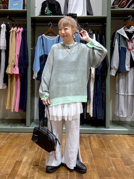 「アイテム（ボストンバッグ）」を使った、aimiさん（レディース・156cm・30代）の秋コーディネート