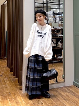 「アイテム（ニット/セーター）」を使った、aimiさん（レディース・156cm・40代）の秋コーディネート