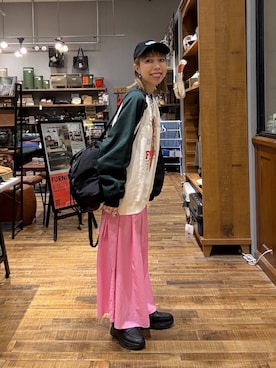 「アイテム（バックパック/リュック）」を使った、aimiさん（レディース・156cm・30代）の秋コーディネート