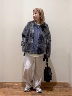 「アイテム（ショルダーバッグ）」を使った、aimiさん（レディース・156cm・30代）の冬コーディネート