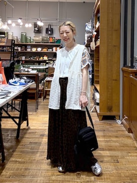 「アイテム（ベスト）」を使った、aimiさん（レディース・156cm・30代）の夏コーディネート