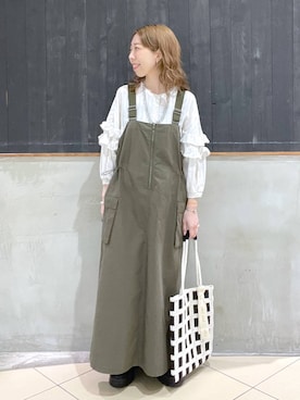 「アイテム（ワンピース/ドレス）」を使った、aimiさん（レディース・156cm・30代）の春コーディネート