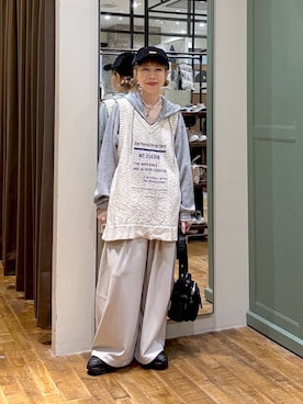 「アイテム（帽子）」を使った、aimiさん（レディース・156cm・40代）の秋コーディネート