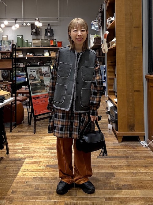 セール】リバーシブルムートンボアベスト（ベスト）｜niko and