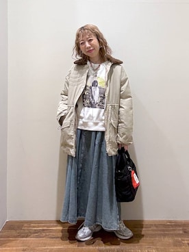 「アイテム（トートバッグ）」を使った、aimiさん（レディース・156cm・40代）の冬コーディネート