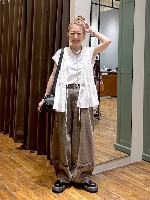 セール】モケメッシュバテンレースベスト（ベスト）｜niko and