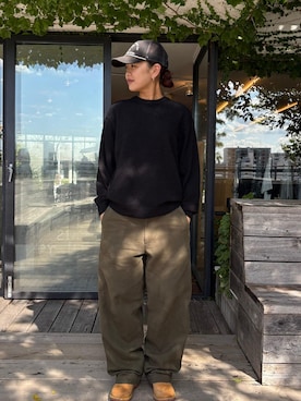 「Saturdays NYC（サタデーズ ニューヨークシティ ）のアイテム」を使った、yzkさん（レディース・163cm）の秋コーディネート