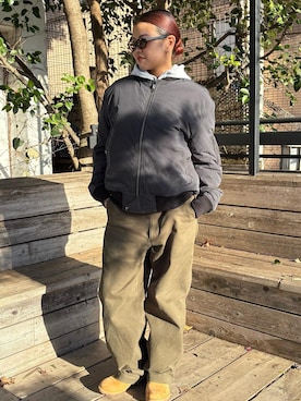 「Saturdays NYC（サタデーズ ニューヨークシティ ）のアイテム」を使った、yzkさん（レディース・165cm）の冬コーディネート