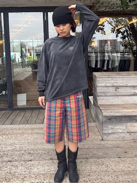 「Saturdays NYC（サタデーズ ニューヨークシティ ）のアイテム」を使った、yzkさん（レディース・165cm）の春コーディネート