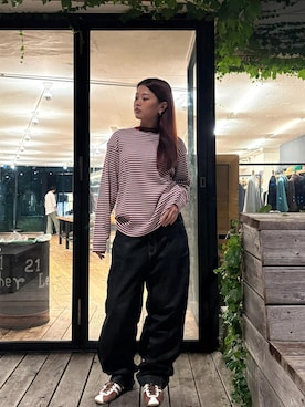 「Saturdays NYC（サタデーズ ニューヨークシティ ）のアイテム」を使った、yzkさん（レディース・163cm）の秋コーディネート