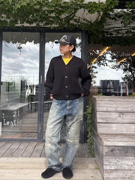 「Saturdays NYC（サタデーズ ニューヨークシティ ）のアイテム」を使った、yzkさん（レディース・163cm）の秋コーディネート