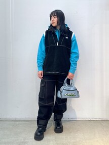 X-girl（エックスガール）の「BICOLOR PIPING BOSTON BAG