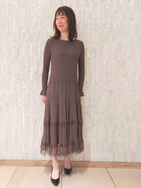 「EPOCA（エポカ）のアイテム（ワンピース/ドレス）」を使った、EPOCAさん（レディース・168cm）の秋コーディネート