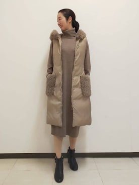 「EPOCA（エポカ）のアイテム」を使った、EPOCAさん（レディース・168cm）の冬コーディネート